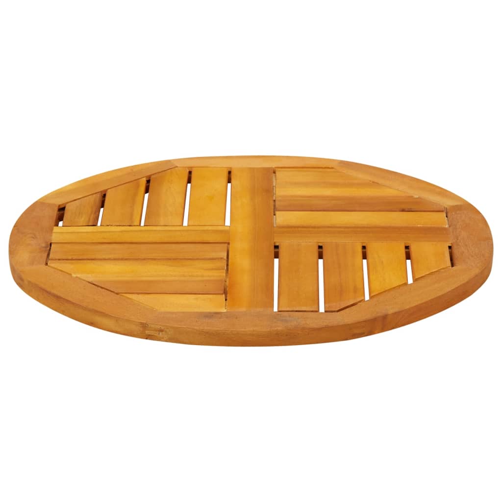 Ploča stola ø50x2 cm puno bagremovo drvo - 50 cm, 1, okrugla - number 5.