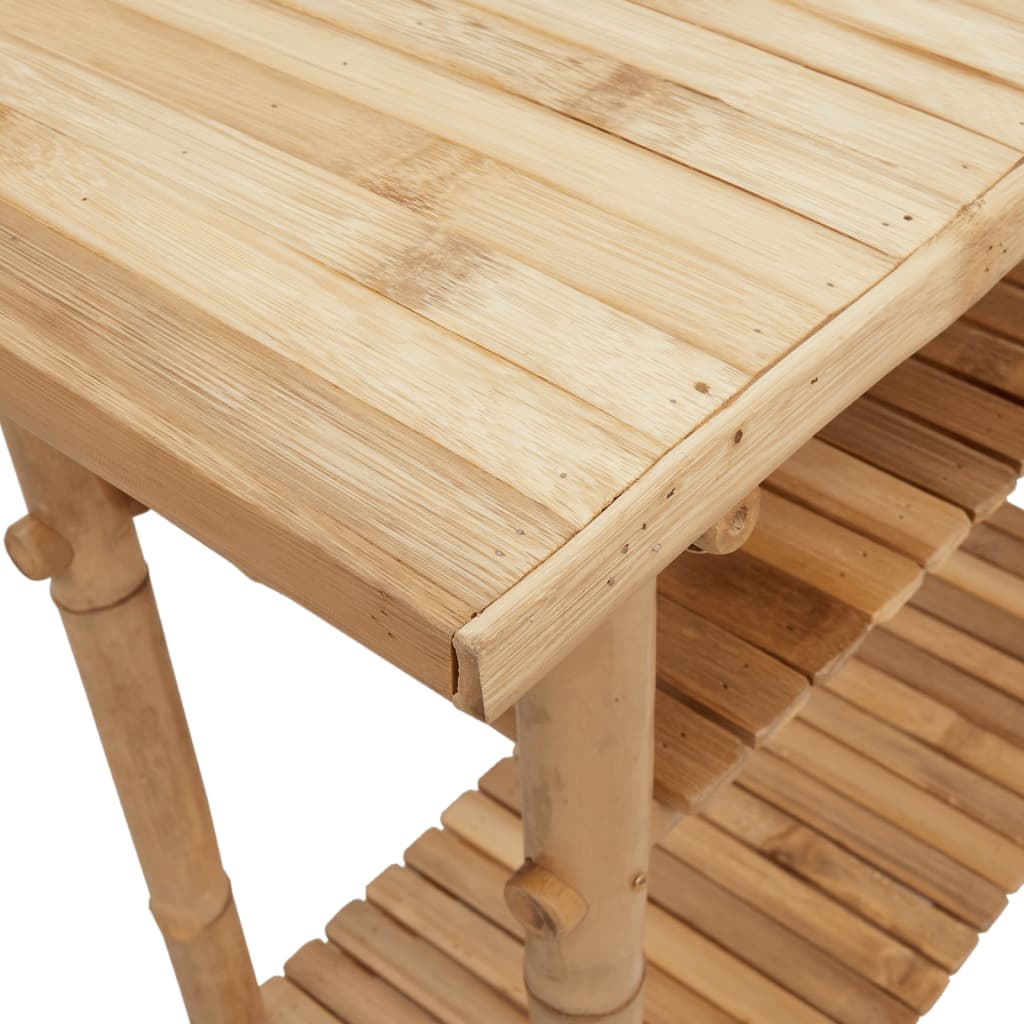 Stolik konsolowy 90x37x75 cm bambus - number 6.