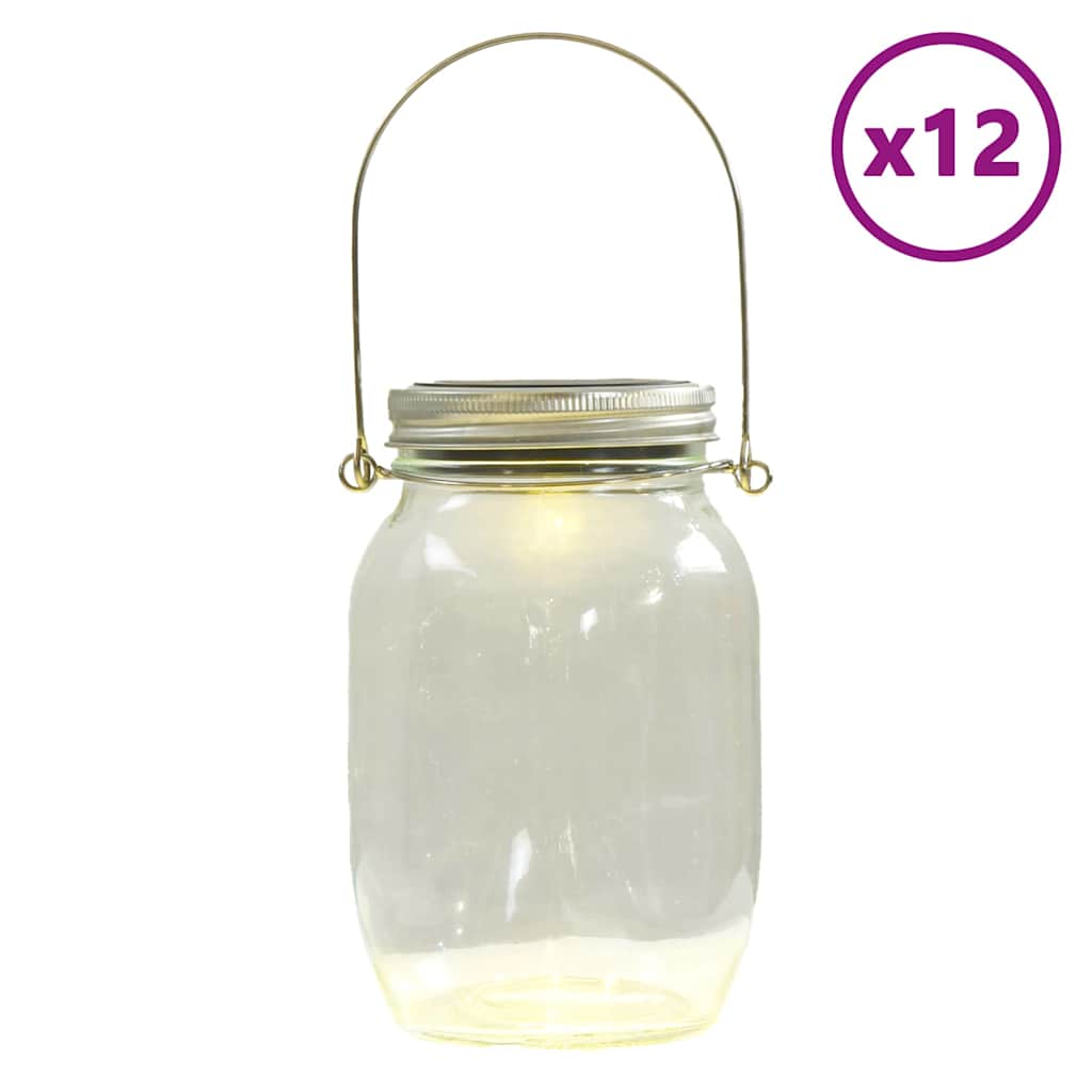 Lampes solaires 12 pcs. lumière blanche chaude - number 2.