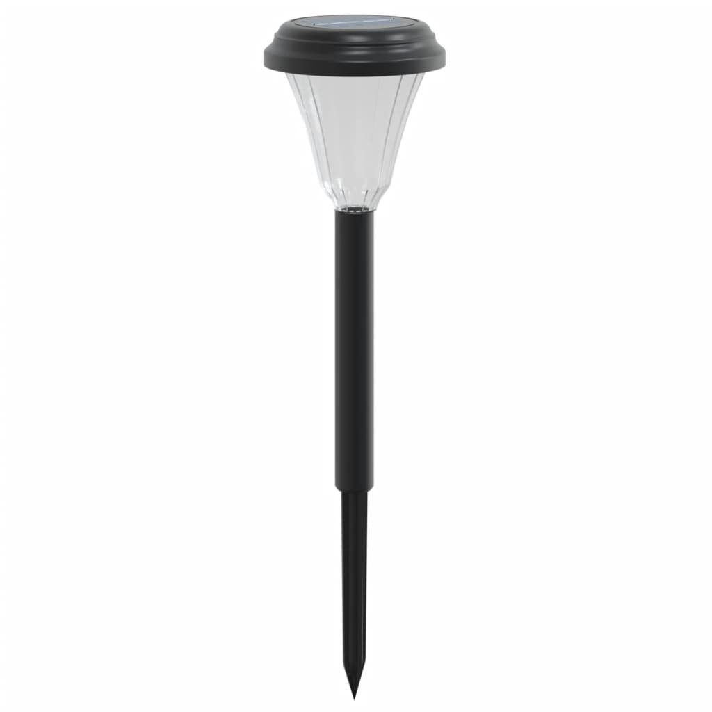 Solcellelamper med jordspyd stk. rgb-farver varmt hvidt lys - hvid, 12, 1, model 2 - number 5.