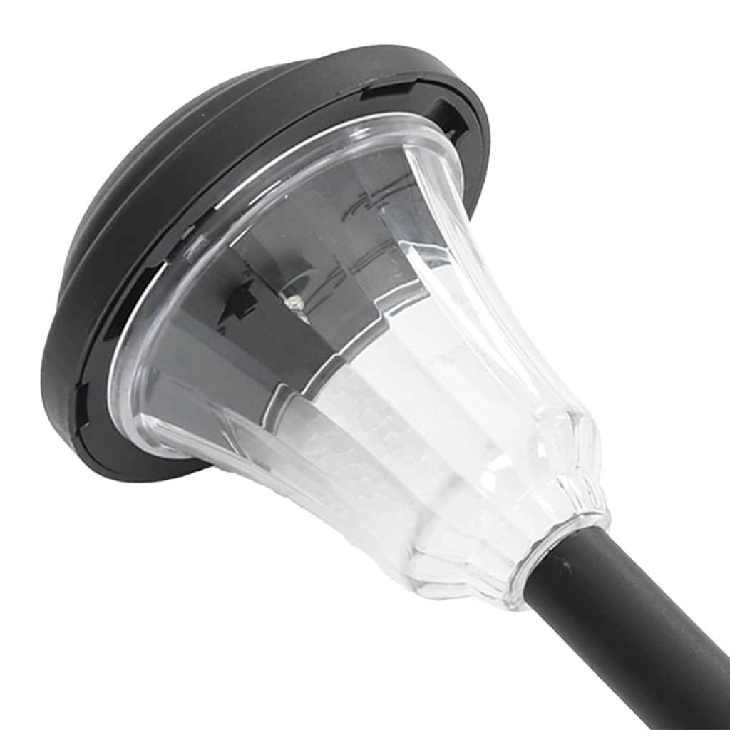 Solcellelamper med jordspyd stk. rgb-farver varmt hvidt lys - hvid, 12, 1, model 2 - number 8.