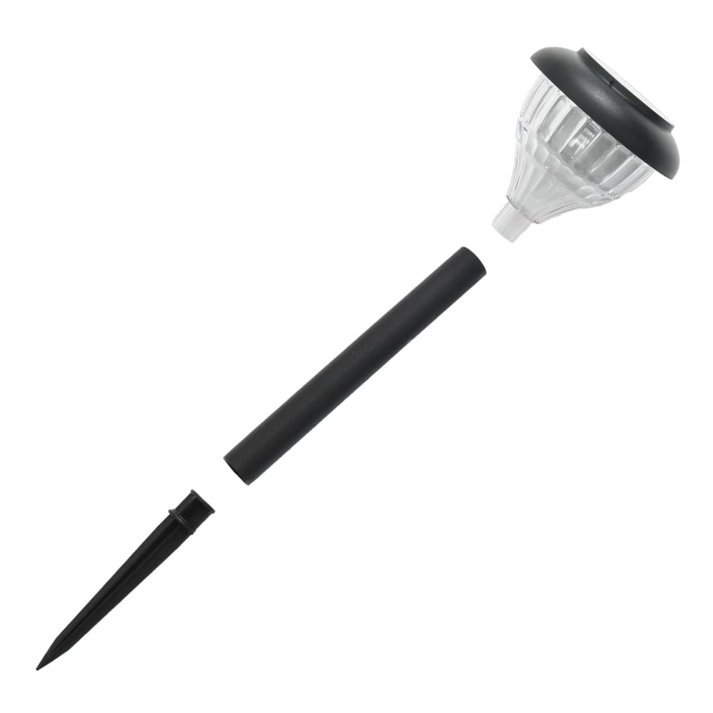 Lampes solaires avec piquets de sol 4 pcs. couleurs rvb lumière blanche chaude - number 5.