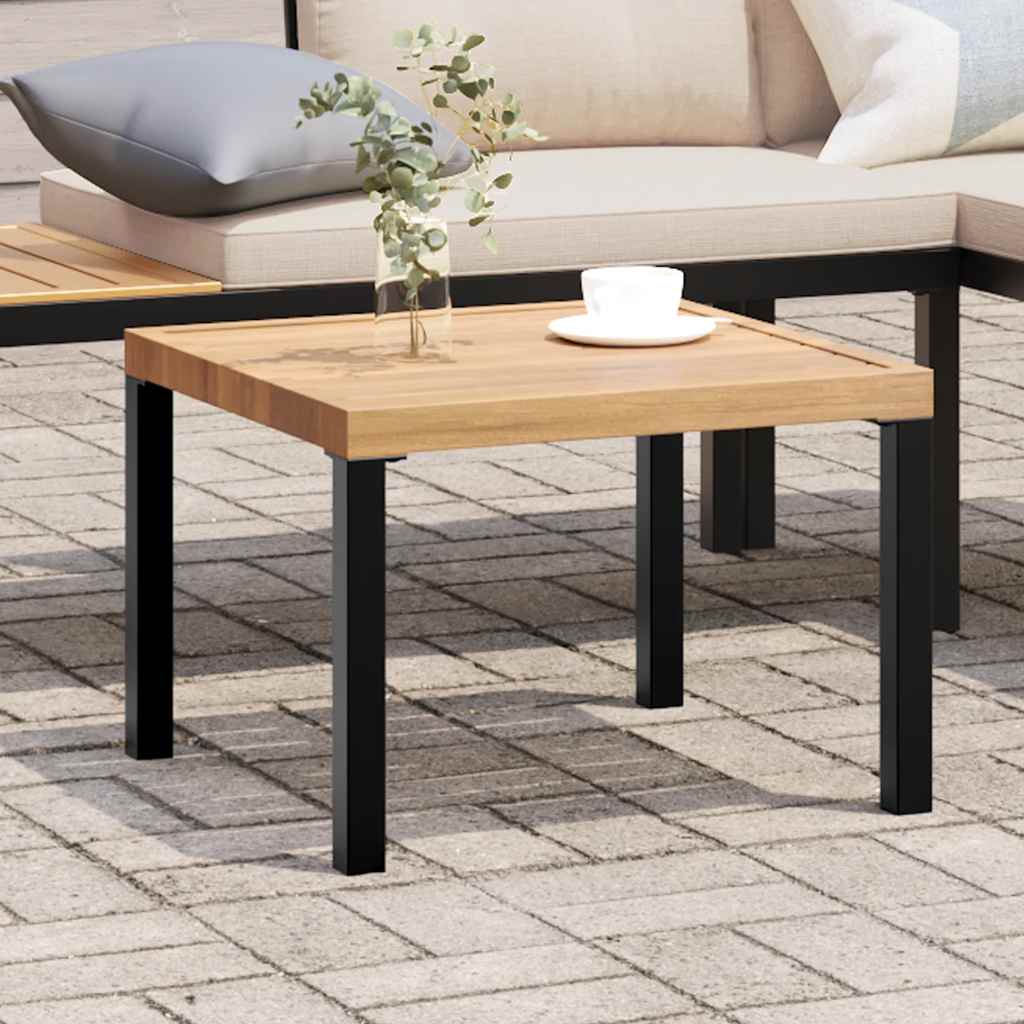 Havebord 55x55x39,5 cm pulverlakeret stål sort - number 1.