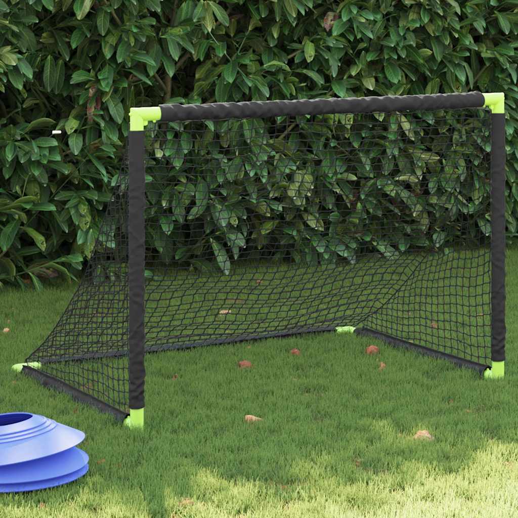 Fodboldmål til børn 90x64x64 cm foldbart sort - number 1.