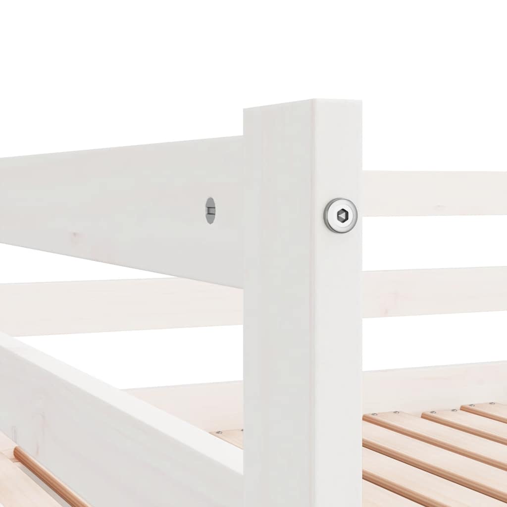 Tapczan z dostawką sosna lita - biały, 90 x 200 cm - number 12.