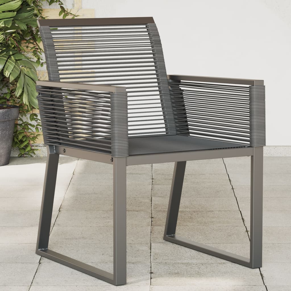 Havestole 4 stk. polyrattan sort - number 1.
