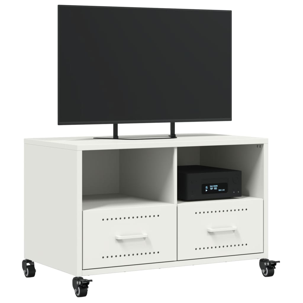 Stolik pod tv 68x39x43,5 cm stal - biały, 1 - number 4.