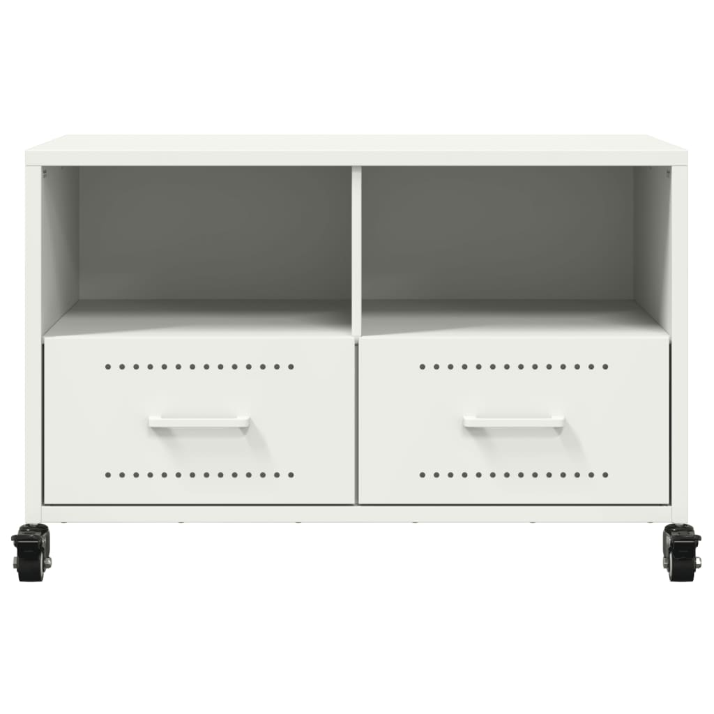 Stolik pod tv 68x39x43,5 cm stal - biały, 1 - number 6.