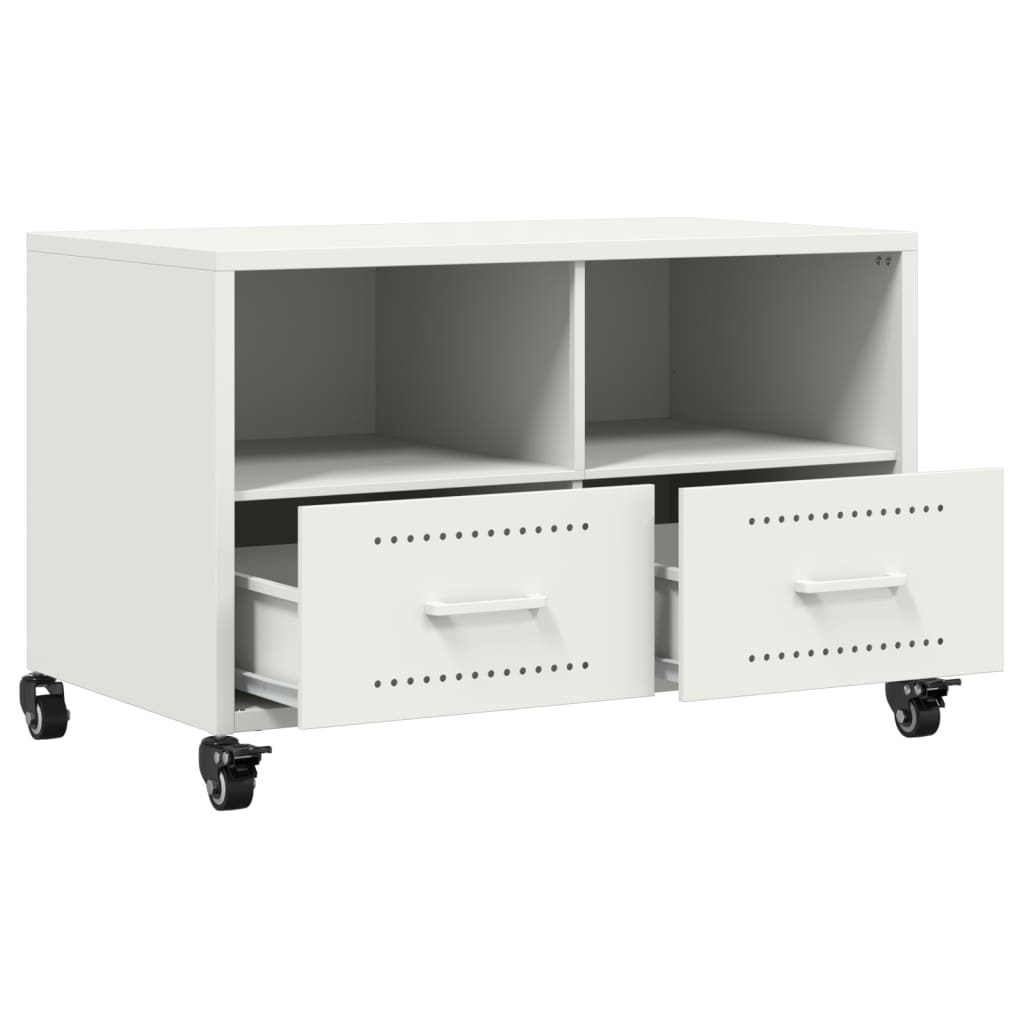 Stolik pod tv 68x39x43,5 cm stal - biały, 1 - number 9.