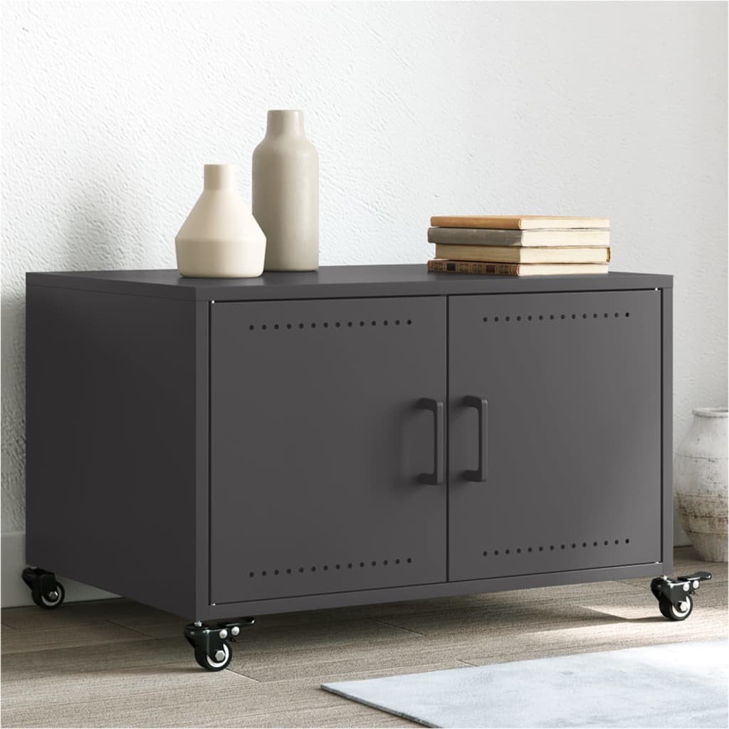 Sofabord 68x50x43,5 cm stål - sort, 1 - number 1.