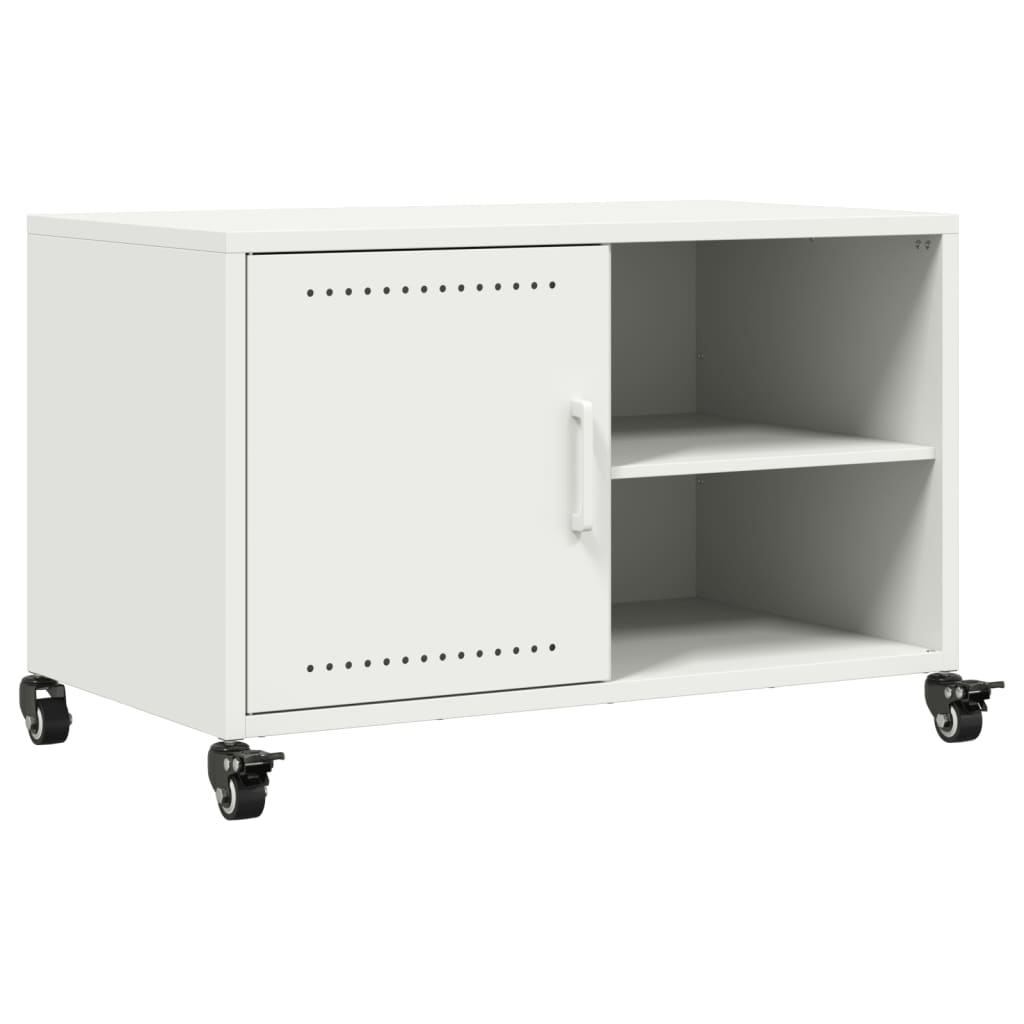 Stolik pod tv 68x39x43,5 cm stal - biały, 1 - number 2.