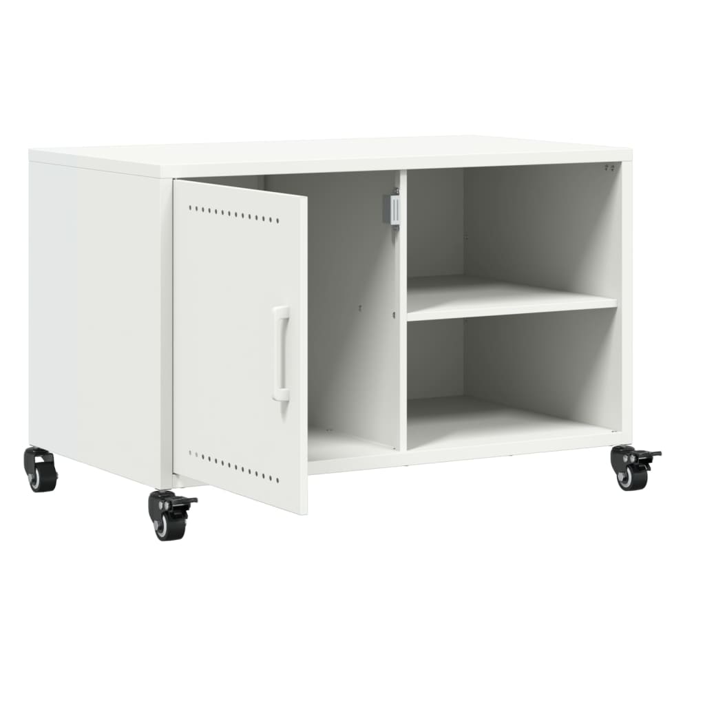 Stolik pod tv 68x39x43,5 cm stal - biały, 1 - number 9.