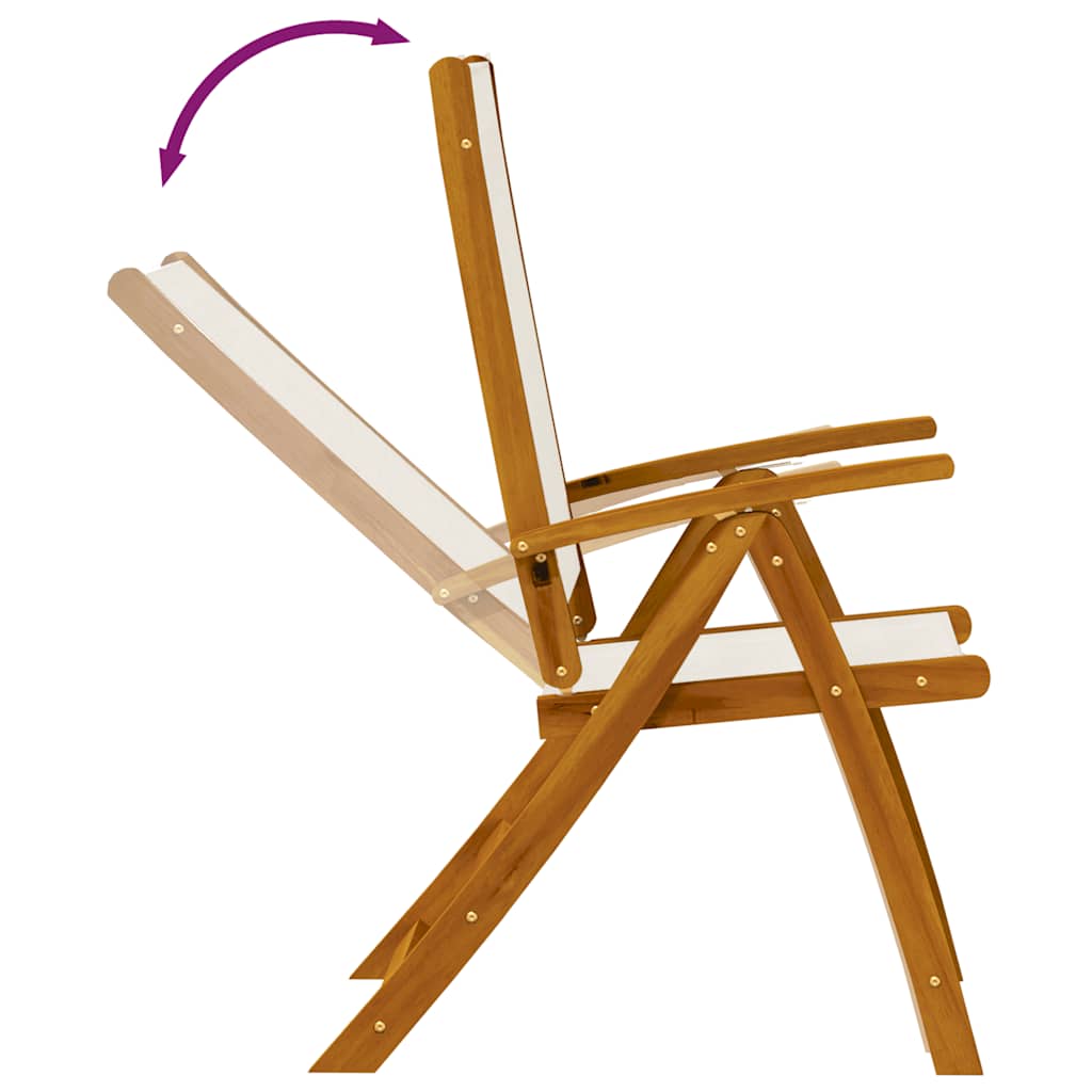 Spisebord sett for hage 7 deler massivt akacia -tre og tekstiler - grått, oval, 6 - number 9.