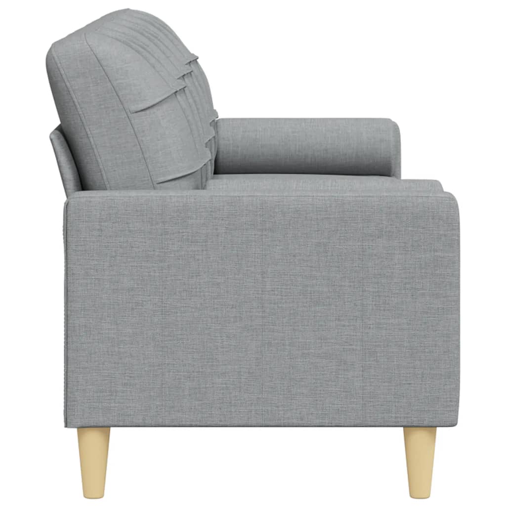 3 -person sofa med puter stoff - lysegrå, 210 cm - number 4.