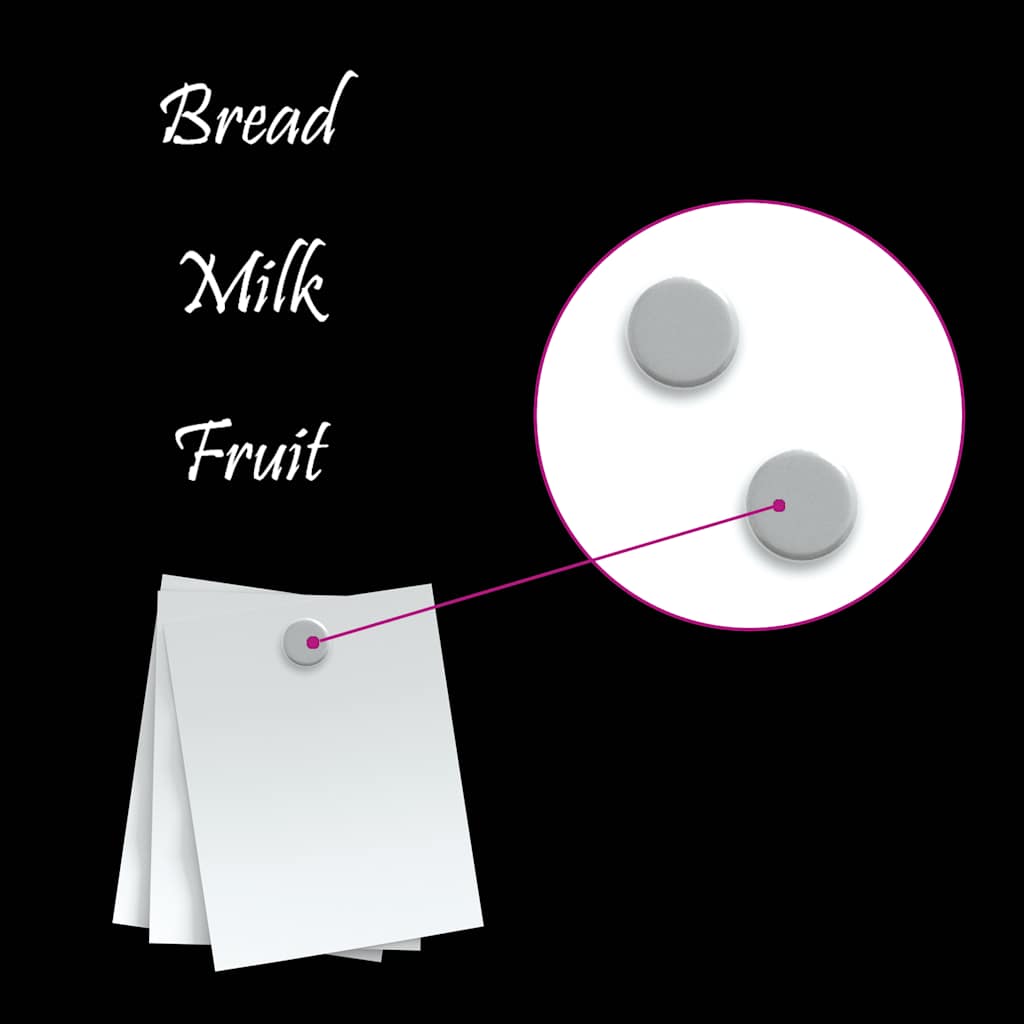 Pared -pungón de vidrio magnético endurecido - number 5.