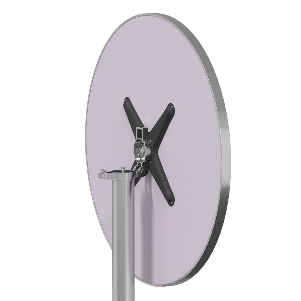 Udendørs barbord ø59,5x70/114,5 cm højdejusterbart aluminium - number 7.