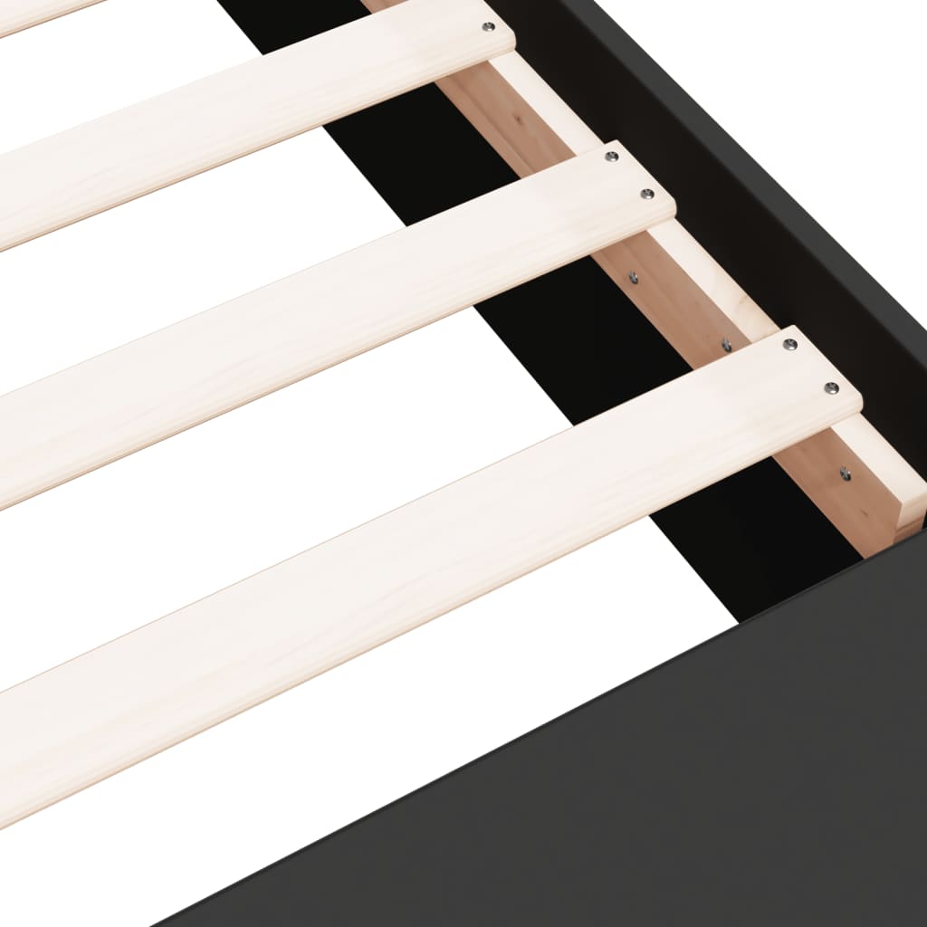 Cadre de lit en bois massif - chêne sonoma, 75 x 190 cm - number 8.