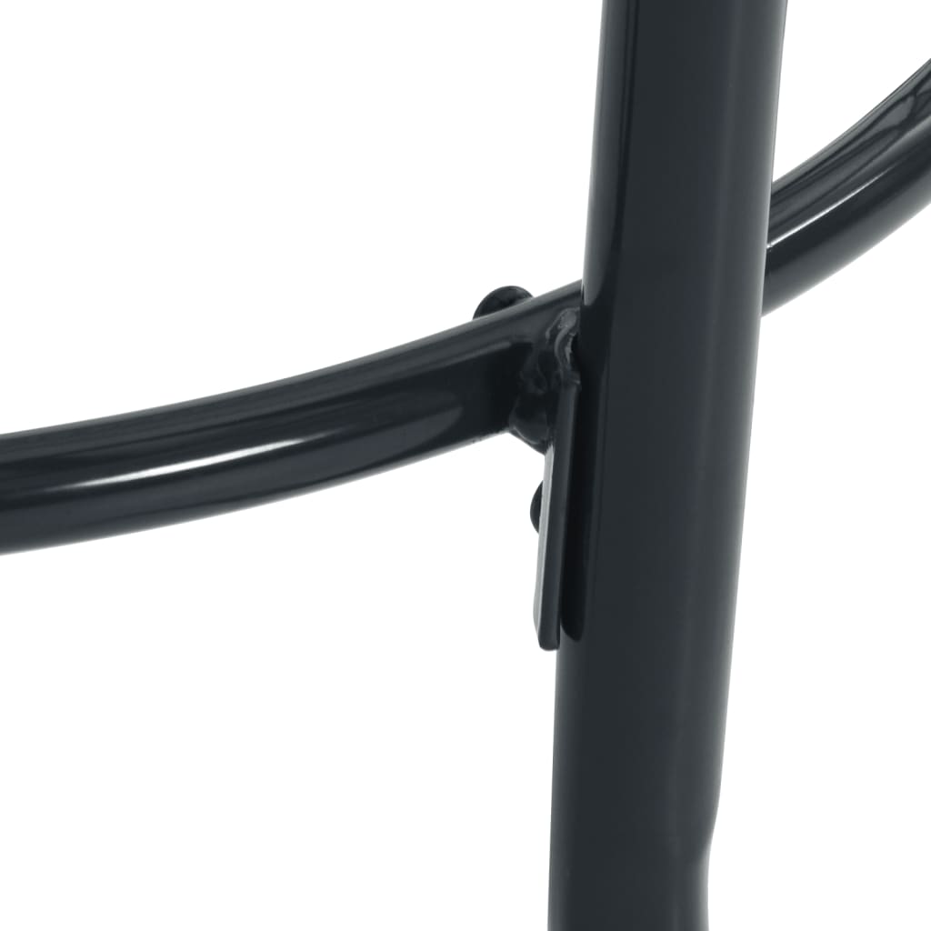 Venkovní nábytek sada 3 dílů prášek potažený ocelový antracit - 80 x 72,5 cm, 2 - number 10.