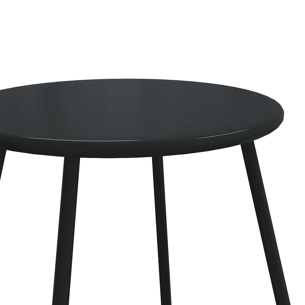 Zestaw balkonowy 5 elementów z poduszkami stal czarny - 4 - number 10.