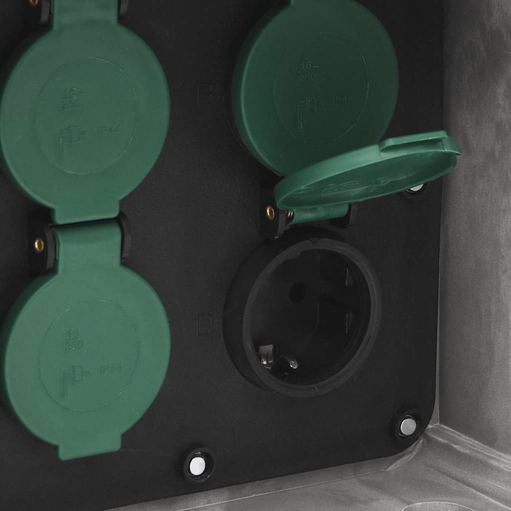 Udendørs strømforsyning 4-vejs m. spyd stenlook grå - uden sensor, 1-1 - number 6.