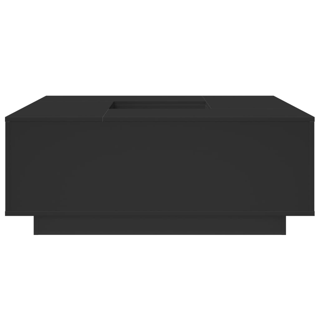 Sofabord 100x100x40 cm konstrueret træ - sort, 1 - number 5.