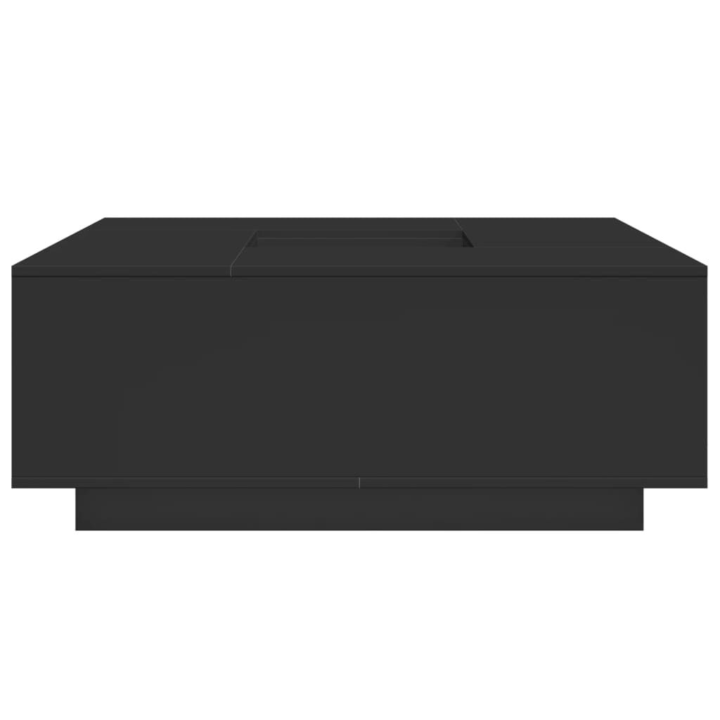 Sofabord 100x100x40 cm konstrueret træ - sort, 1 - number 6.