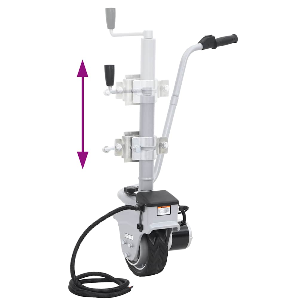 Motoriseret trailerhjul 12 v 350 w aluminium - number 6.