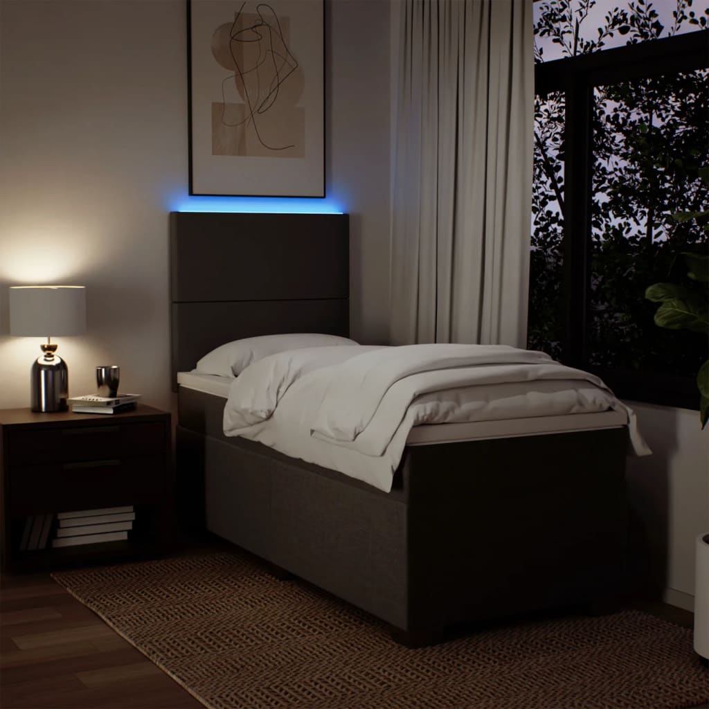 Kontinentalseng stof - lysegrå, 80 x 200 cm, med ensartet mønster - number 5.