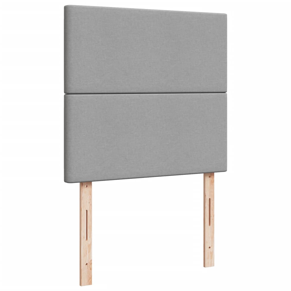 Kontinentalseng stof - lysegrå, 80 x 200 cm, med ensartet mønster - number 10.