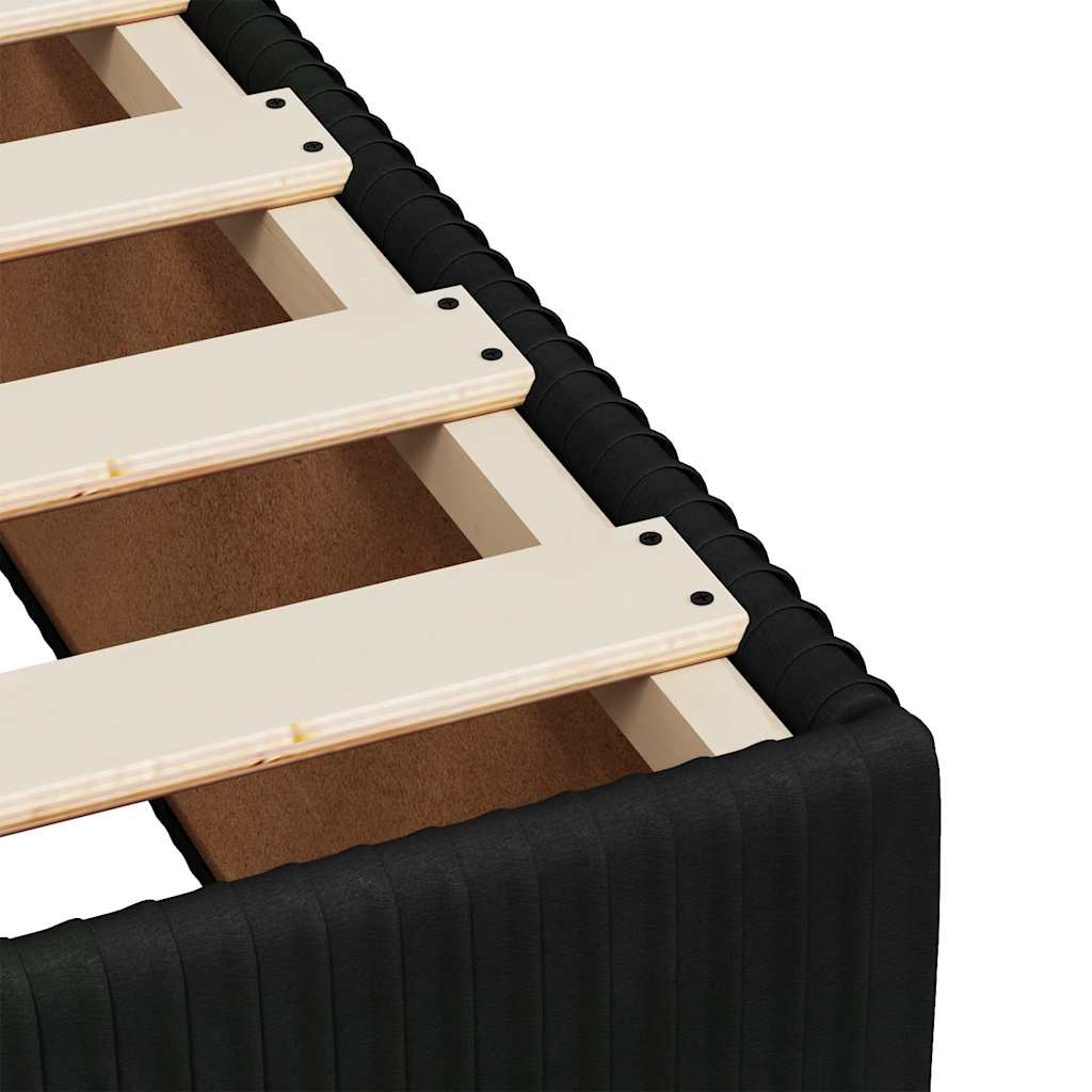 Continental bed velvet - black, 120 x 200 cm, guziki - number 11.