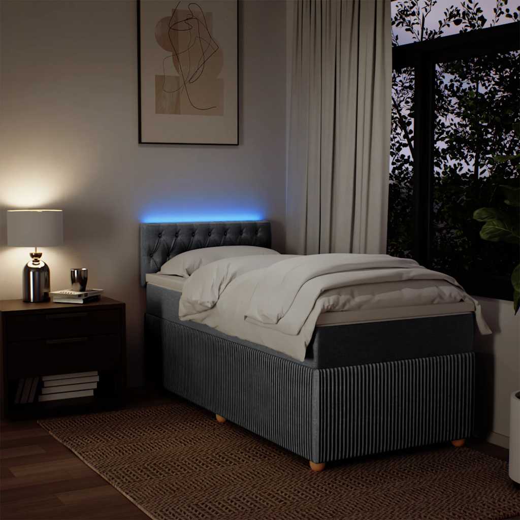 Tkanina kontinentalnog kreveta - svijetlo siva, 80 x 200 cm, s ukrasnim gumbima - number 5.