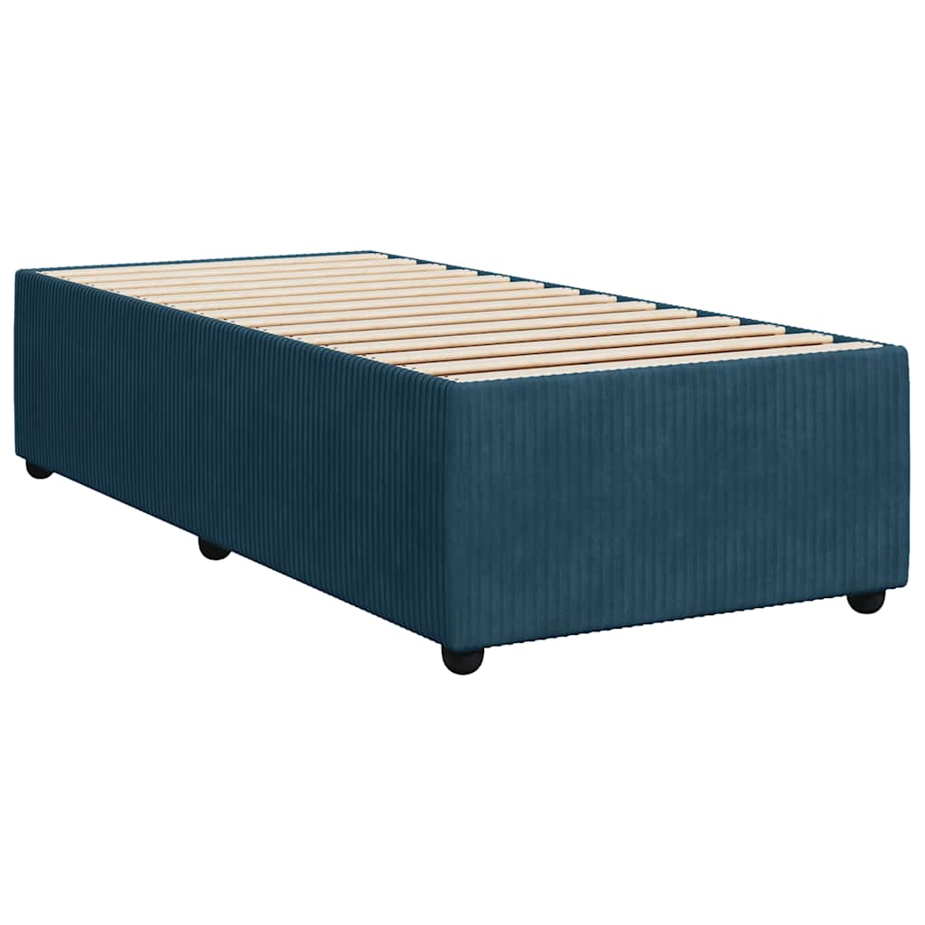 Lit continental avec velours de matelas - bleu, 80 x 200 cm, avec un motif uniforme - number 9.