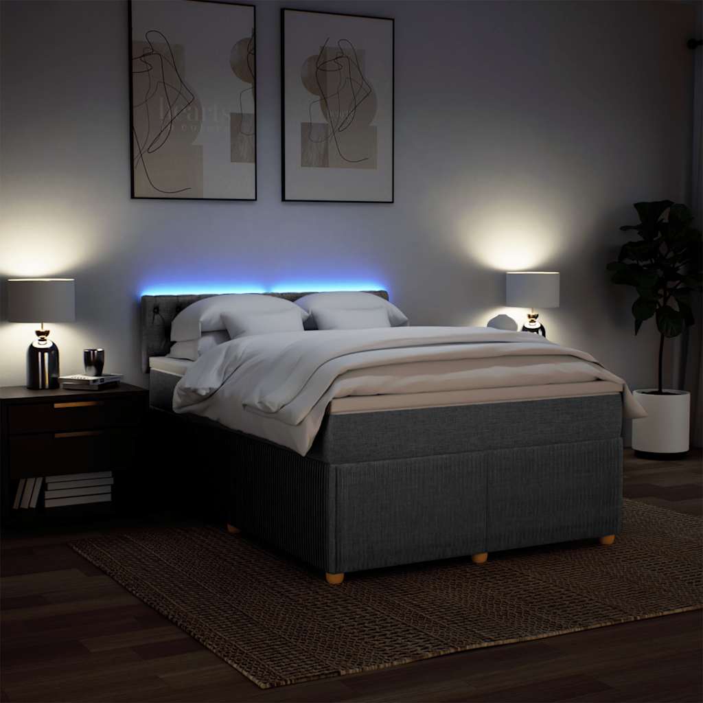 Tkanina łóżka kontynentalnego - jasnoszary, 140 x 200 cm, z dekoracyjnymi guzikami - number 5.