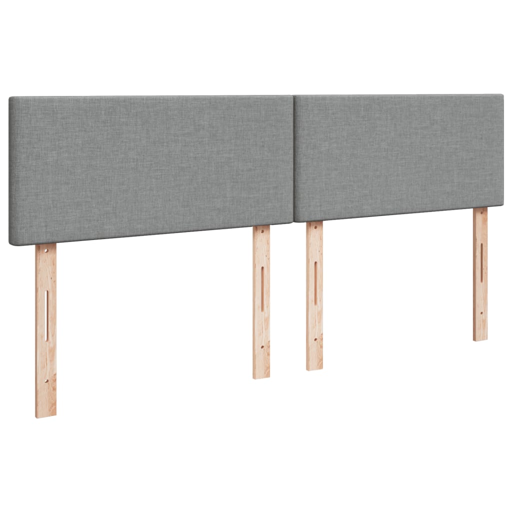 Kontinentalseng stof - lysegrå, 180 x 200 cm, med ensartet mønster - number 12.