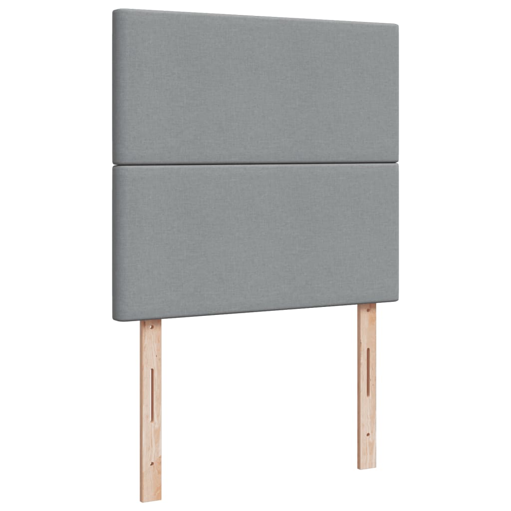 Tkanina na łóżko kontynentalne - jasnoszara, 80 x 200 cm, o jednolitym wzorze - number 7.