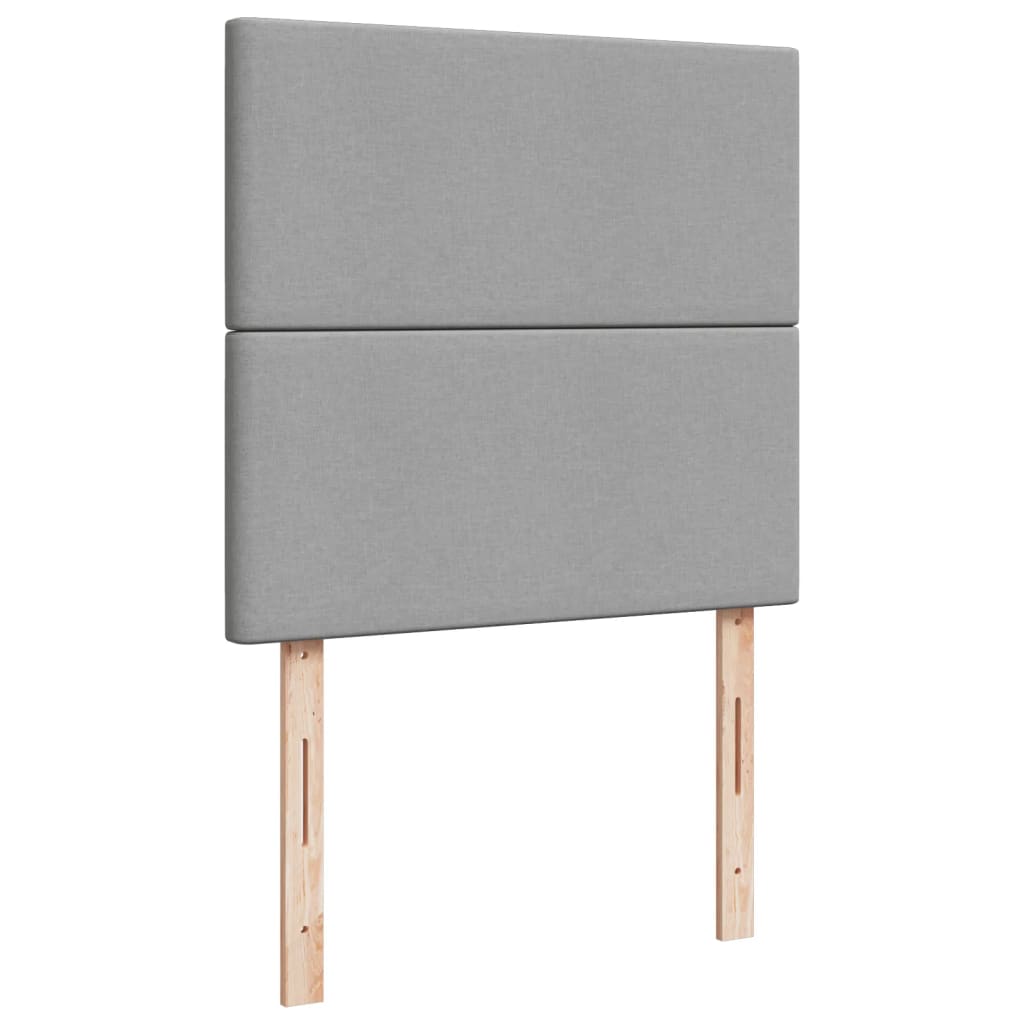 Tkanina łóżka kontynentalnego - jasnoszary, 80 x 200 cm, z jednolitym wzorem - number 7.