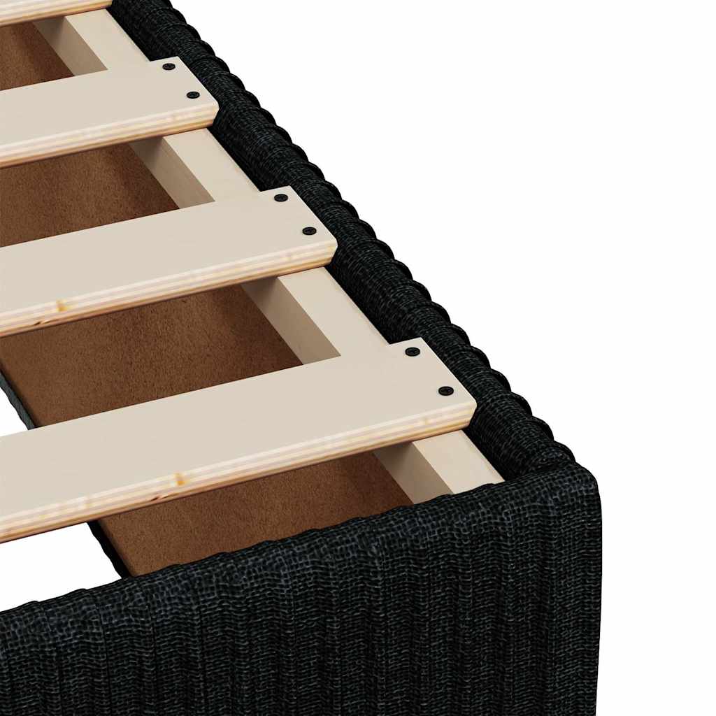 Kontinentalseng med madras stof - sort, 90 x 200 cm - number 10.