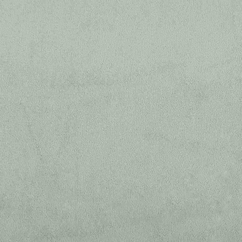 Kontinentalseng fløjl - lysegrå, 120 x 200 cm - number 11.