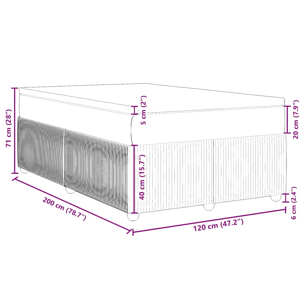Łóżko kontynentalne aksamitne - czarne, 120 x 200 cm - number 12.