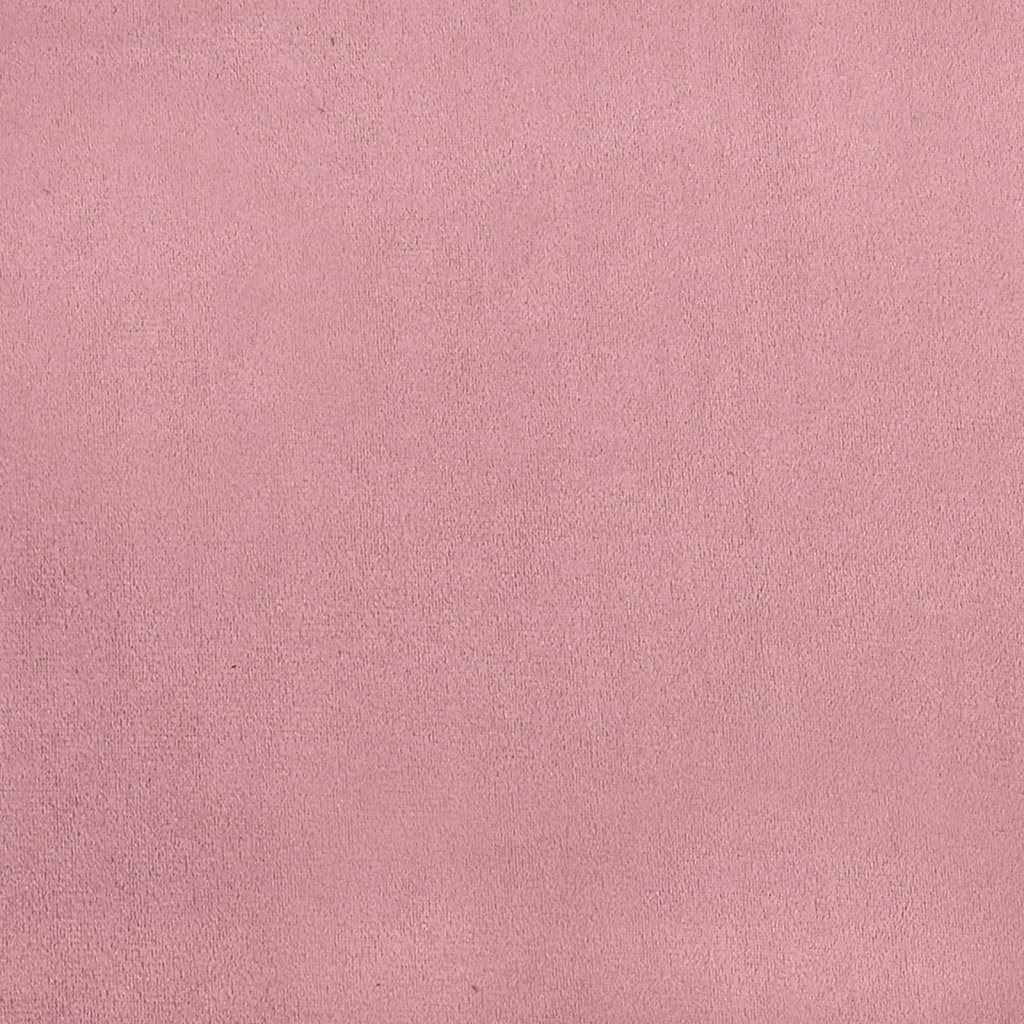 Continental bed velvet - pink, 120 x 200 cm, blok z kwadratami - number 12.