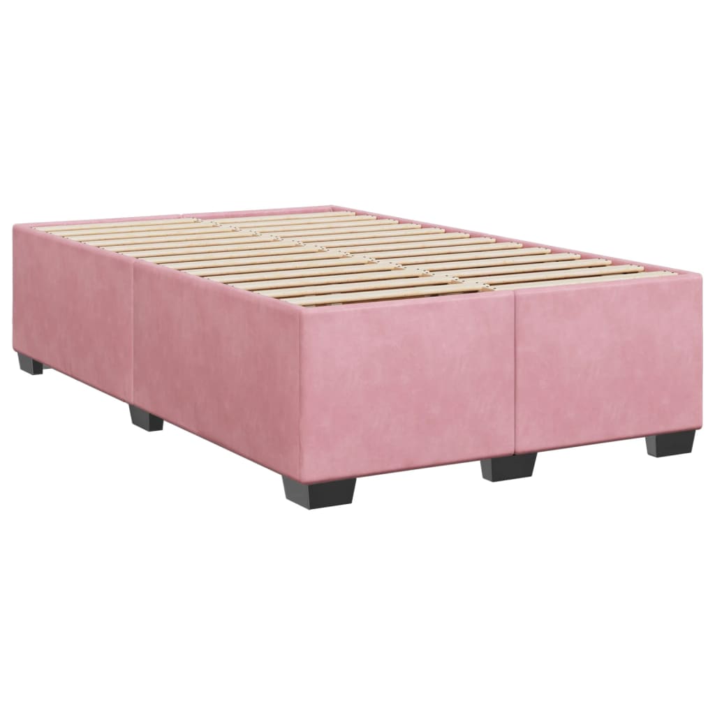 Continental bed velvet - pink, 120 x 200 cm, blok z kwadratami - number 5.