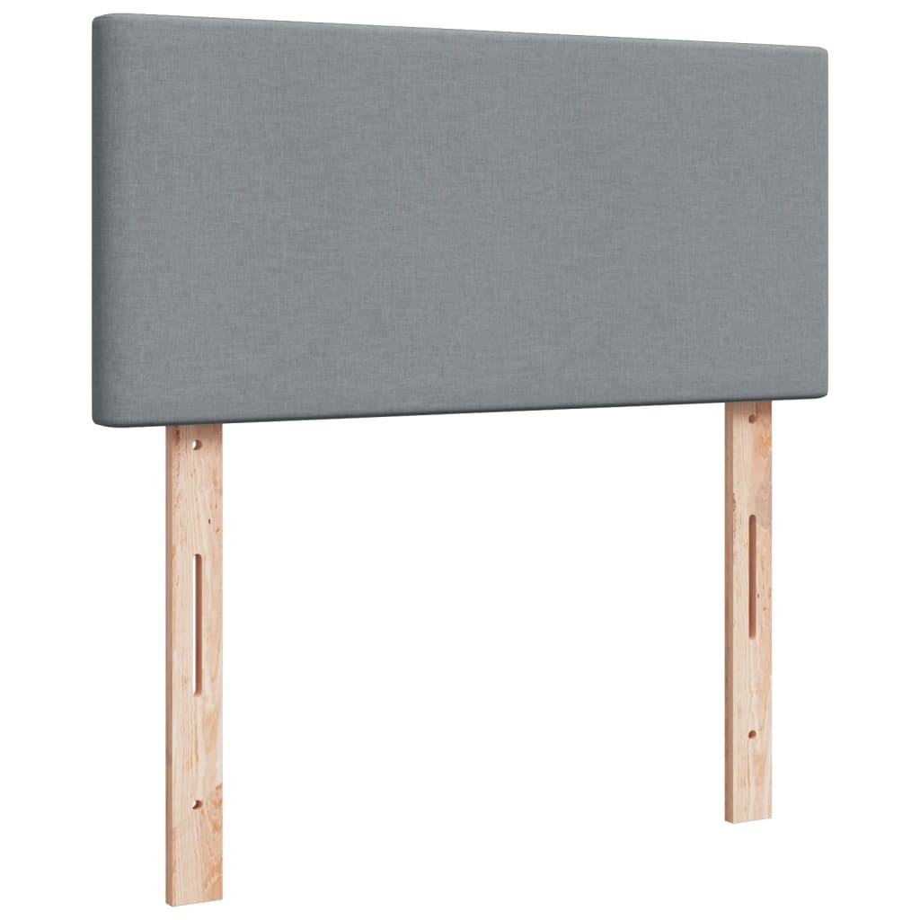 Kontinentalseng stof - lysegrå, 80 x 200 cm, med ensartet mønster - number 10.