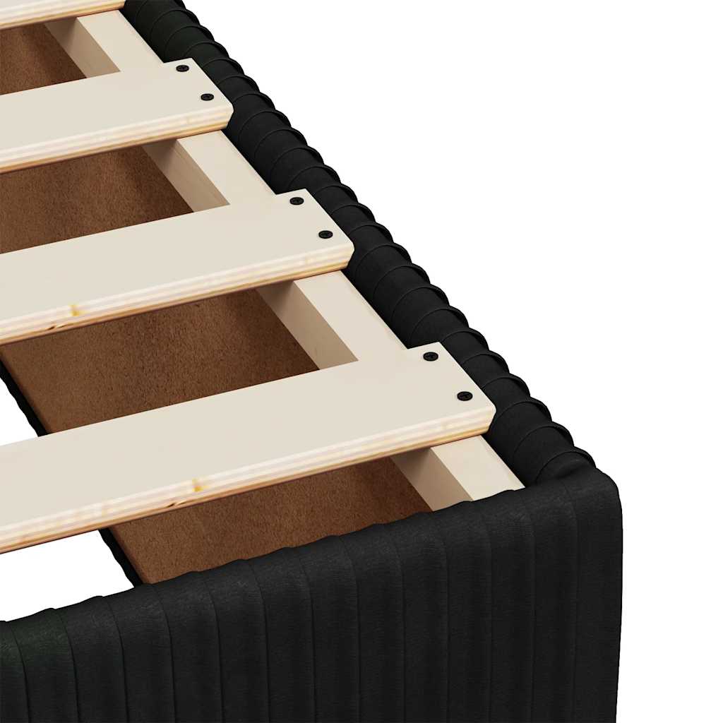 Velvet z łóżka kontynentalnego - czarny, 120 x 200 cm, blok z kwadratami - number 11.