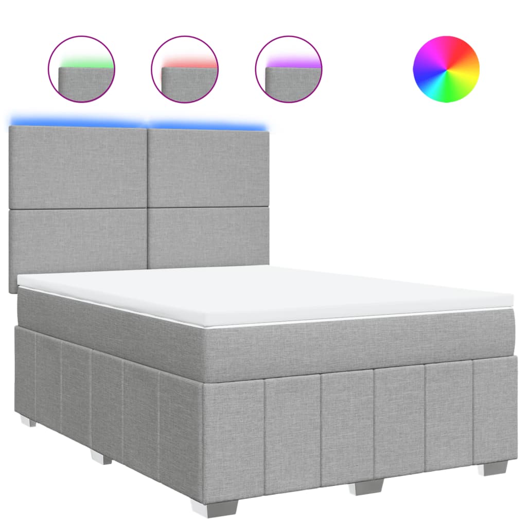 Tkanina kontinentalnog kreveta - svijetlo siva, 160 x 200 cm, s ujednačenim uzorkom - number 2.