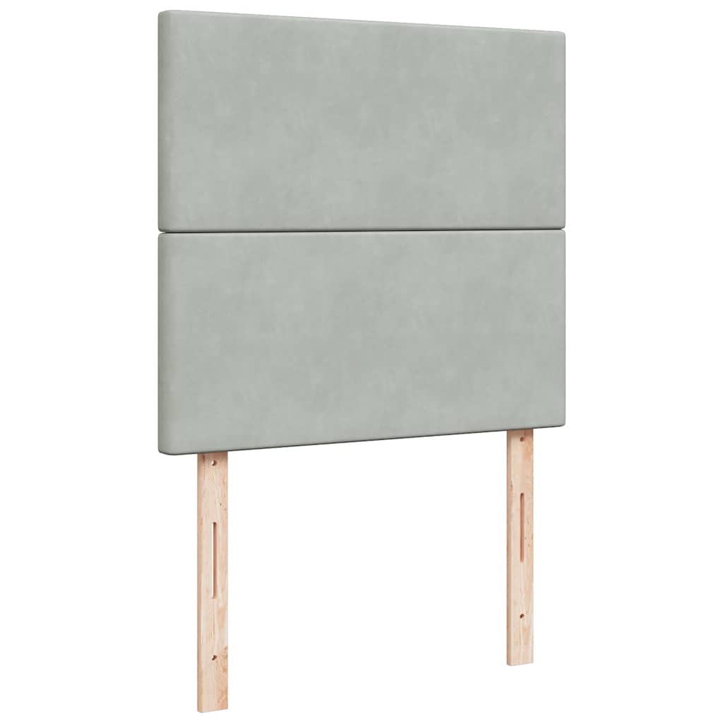 Łóżko kontynentalne z materacem aksamitne - różowe, 120 x 200 cm, wzór jednolity - number 9.