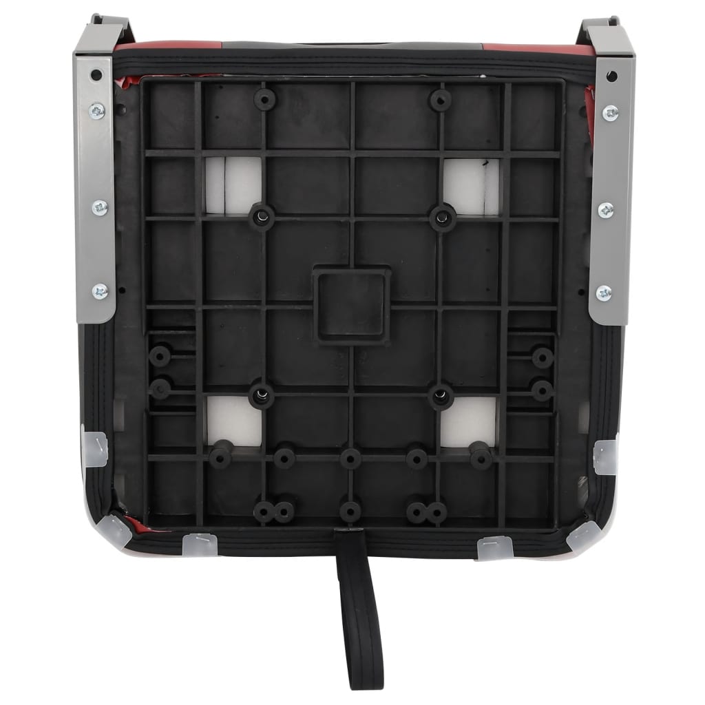 Bådsæde med høj ryg 39x43x58 cm foldbart - rød og sort, 1, basis - number 6.