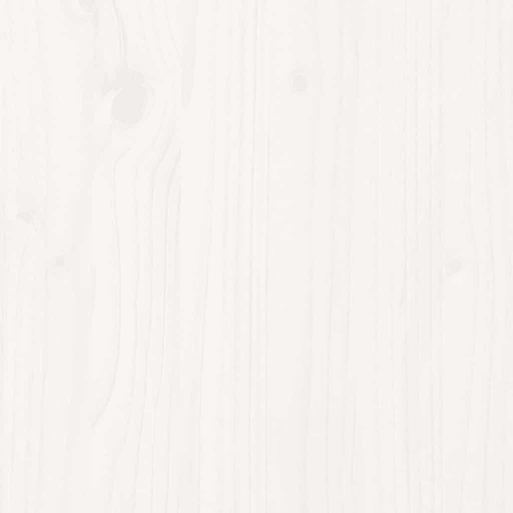 Futon med madras massivt fyrretræ - hvid, 90 x 206 x 11 cm - number 10.