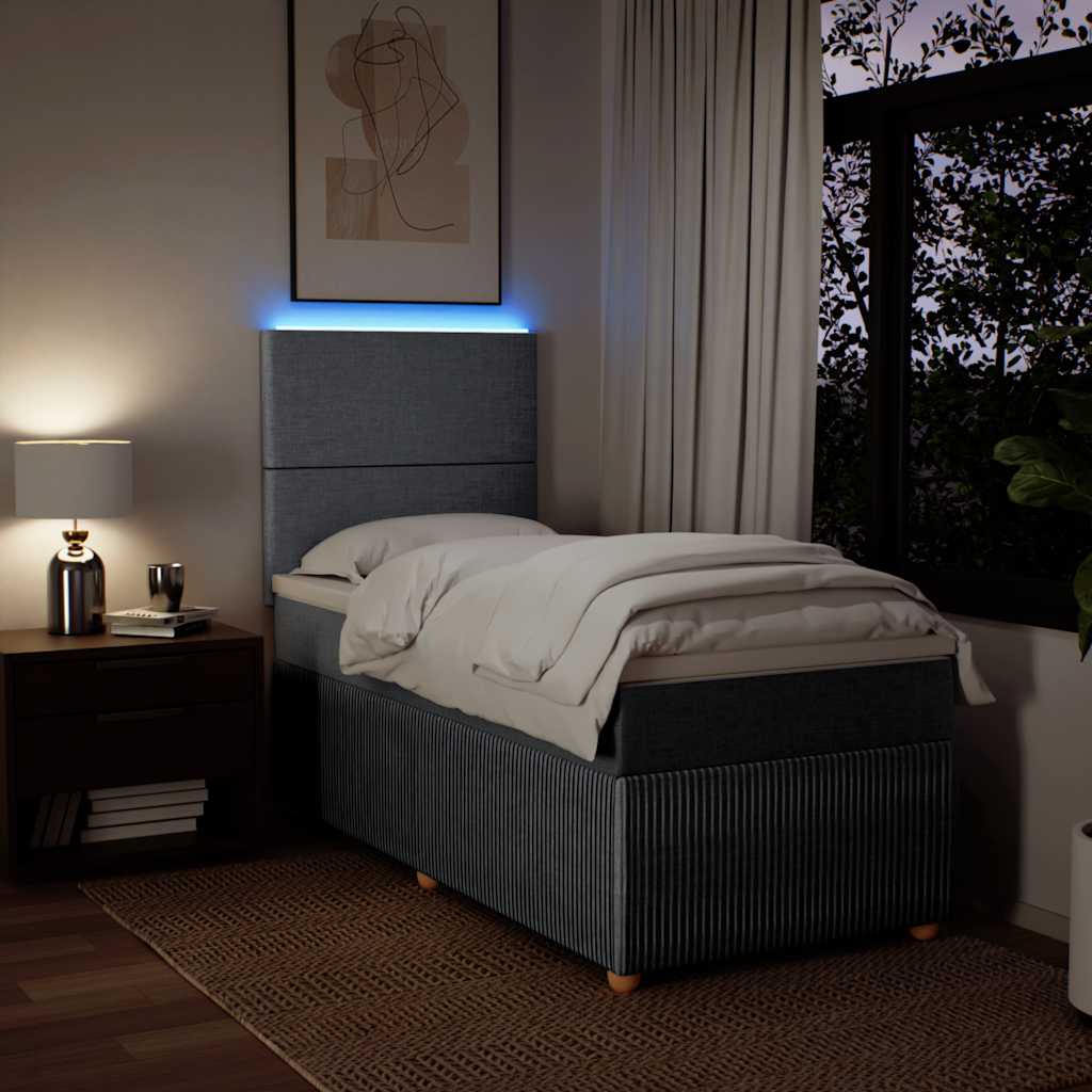 Tkanina łóżka kontynentalnego - jasnoszary, 80 x 200 cm, z jednolitym wzorem - number 4.