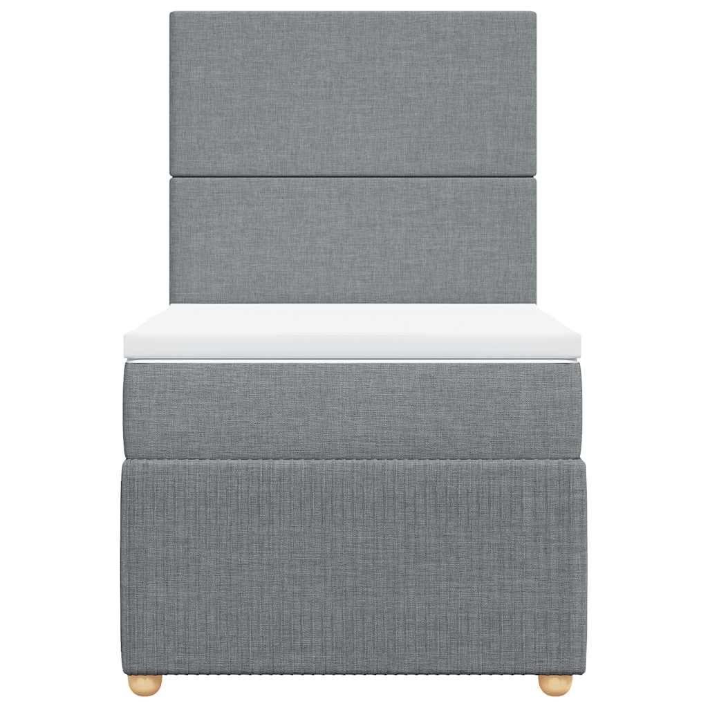 Tkanina łóżka kontynentalnego - jasnoszary, 80 x 200 cm, z jednolitym wzorem - number 6.