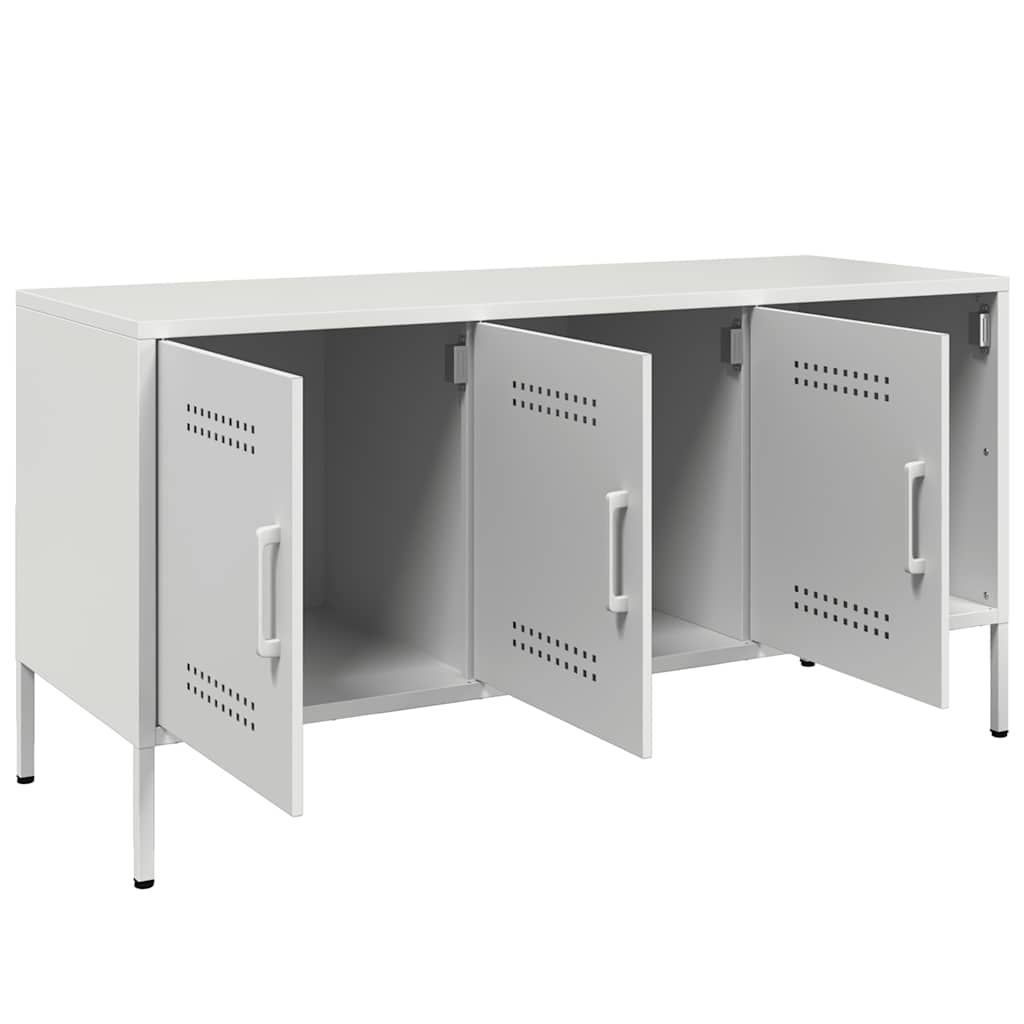 Stolik pod tv 100,5x39x50,5 cm stal - biały, 1 - number 9.